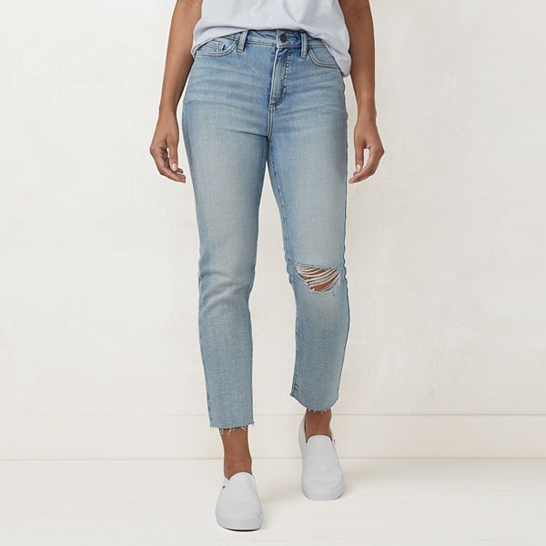 Women's LC Lauren Conrad Super High Waisted Wide-Leg Jeans  High waisted  wide leg jeans, High waist women jeans, Wide leg jeans