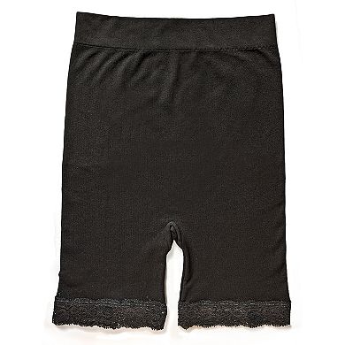 Juniors' SO® Seamless Lace Accent Bike Shorts
