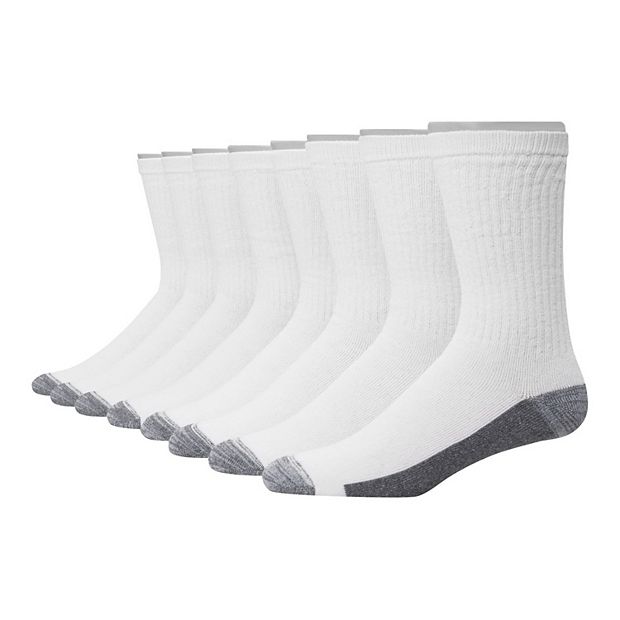 Hanes Cushioned Women's Crew Athletic Socks 10-Pack