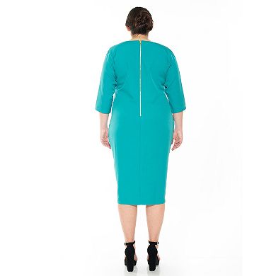 Plus Size ALEXIA ADMOR Michelle Sweetheart Sheath Dress