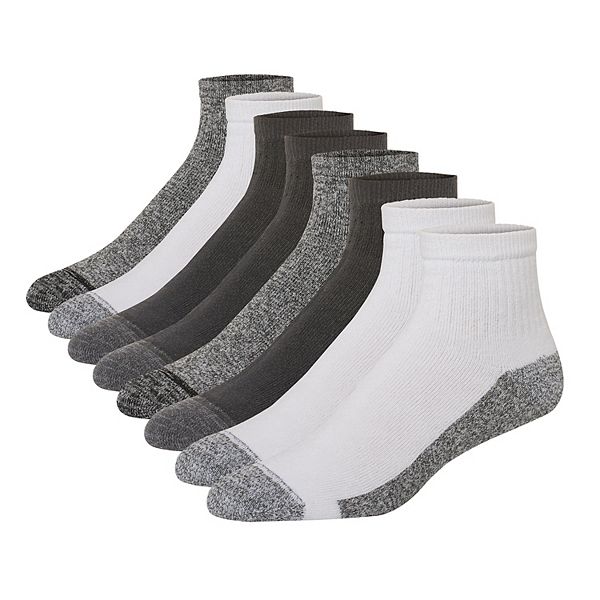 Hanes mens 6pk Sport Cuts Heel Shield Athletic Socks, White, One Size US :  : Clothing, Shoes & Accessories