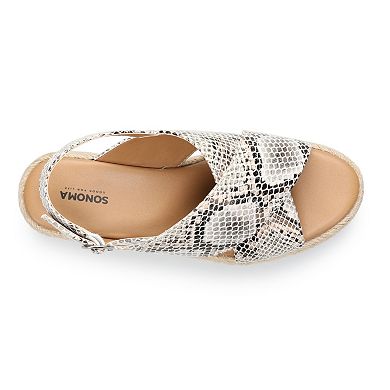 Sonoma Goods For Life® Geyser Women's Espadrille Wedge Sandals 