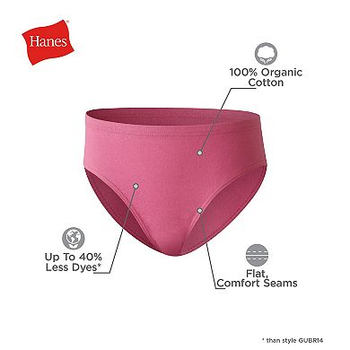 Girls Hanes Ultimate® 8-Pack Pure Comfort® Hipster Panties