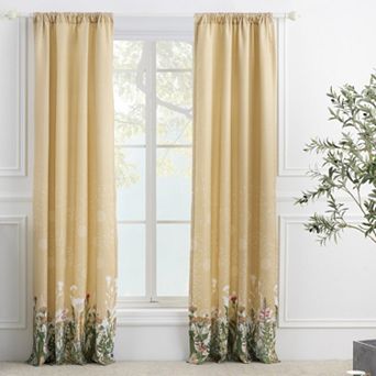 Barefoot Bungalow 2-pack Dandelion Window Curtain Set