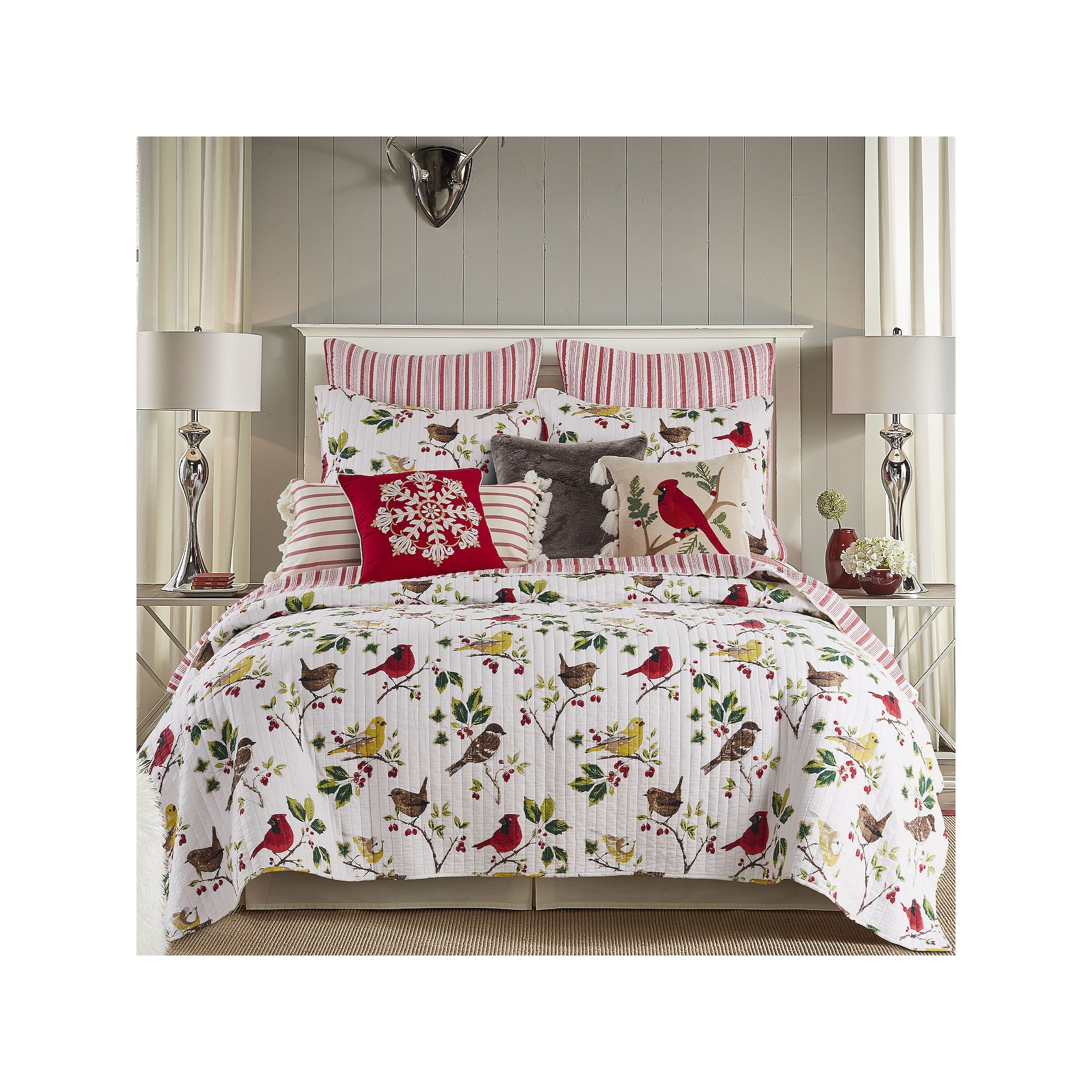 Levtex Home Thatch Home Joybirds Quilt or Sham, Multi
