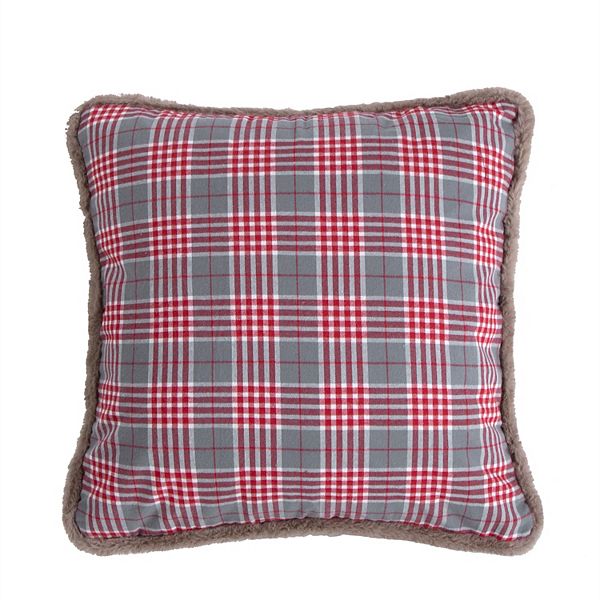 Levtex Home Villa Lugano Sleigh Bells Plaid Pillow