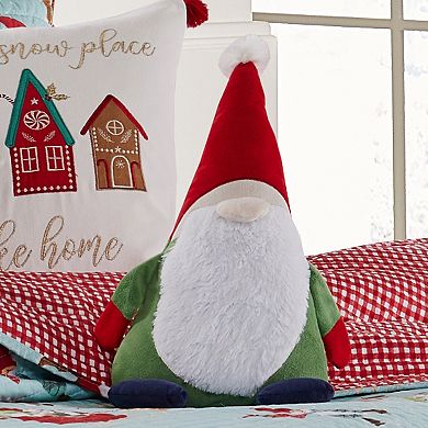 Levtex Home Merry & Bright Gnome for the Holidays Shaped Pillow