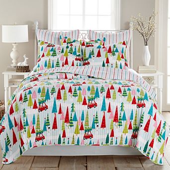 Levtex Home Merry & Bright Holly Jolly Quilt or Sham