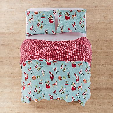 Levtex Home Merry & Bright Gnome for the Holidays Quilt or Sham