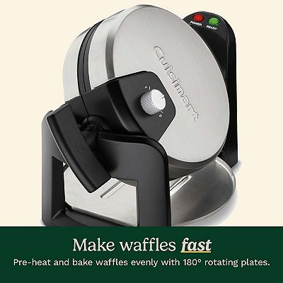 Cuisinart Flip Belgian Waffle Maker – Round Stainless Steel WAF-F30 (Free Shipping)