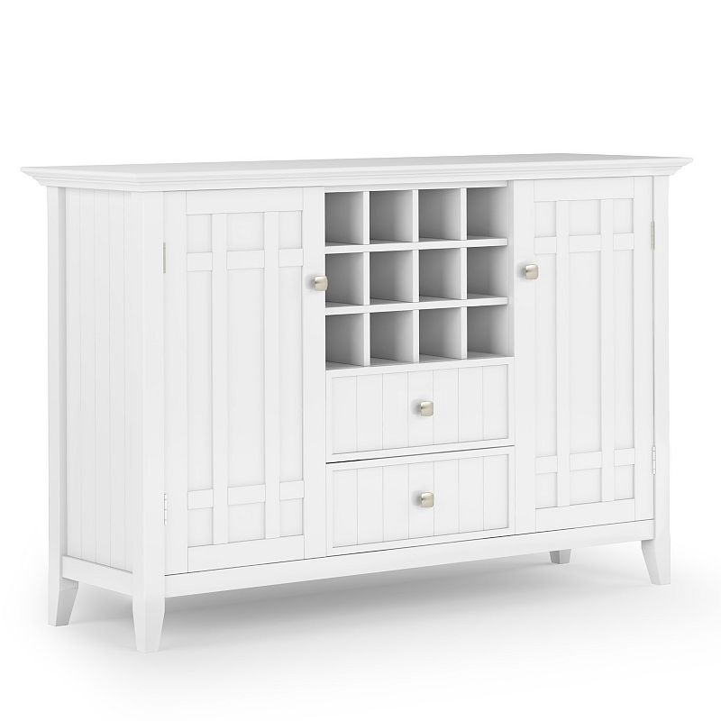 Simpli Home Bedford Sideboard Buffet Table, White
