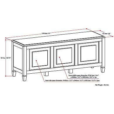 Simpli Home Connaught Storage Bench