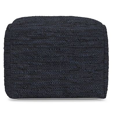 Simpli Home Fredrik Square Pouf