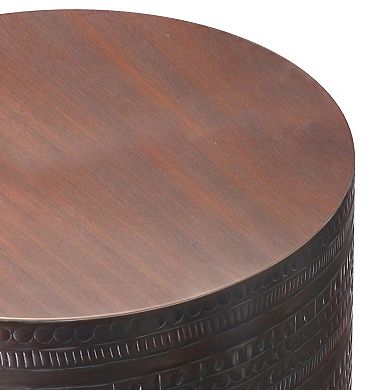 Simpli Home Johnsen Large Accent End Table