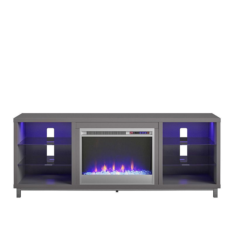 20124936 Ameriwood Home Lumina Deluxe Fireplace TV Stand, G sku 20124936