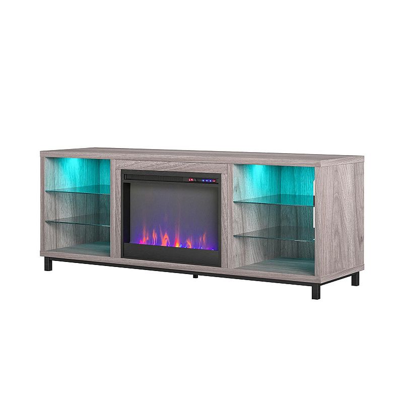 83043369 Ameriwood Home Lumina Deluxe Fireplace TV Stand, B sku 83043369