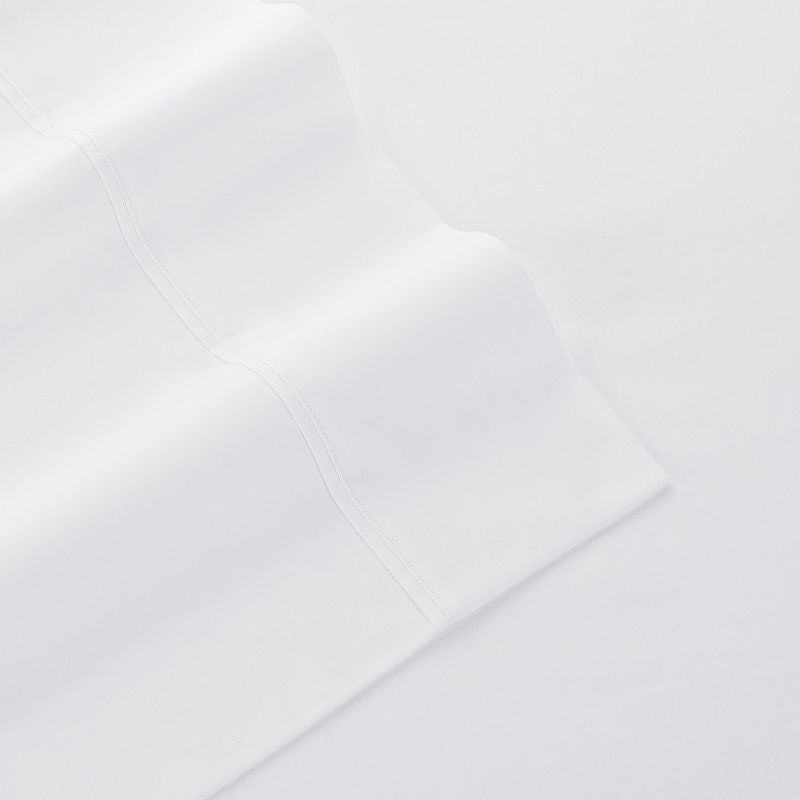 Martex 400 Thread Count Solid Sateen Sheet Set, White, King Set