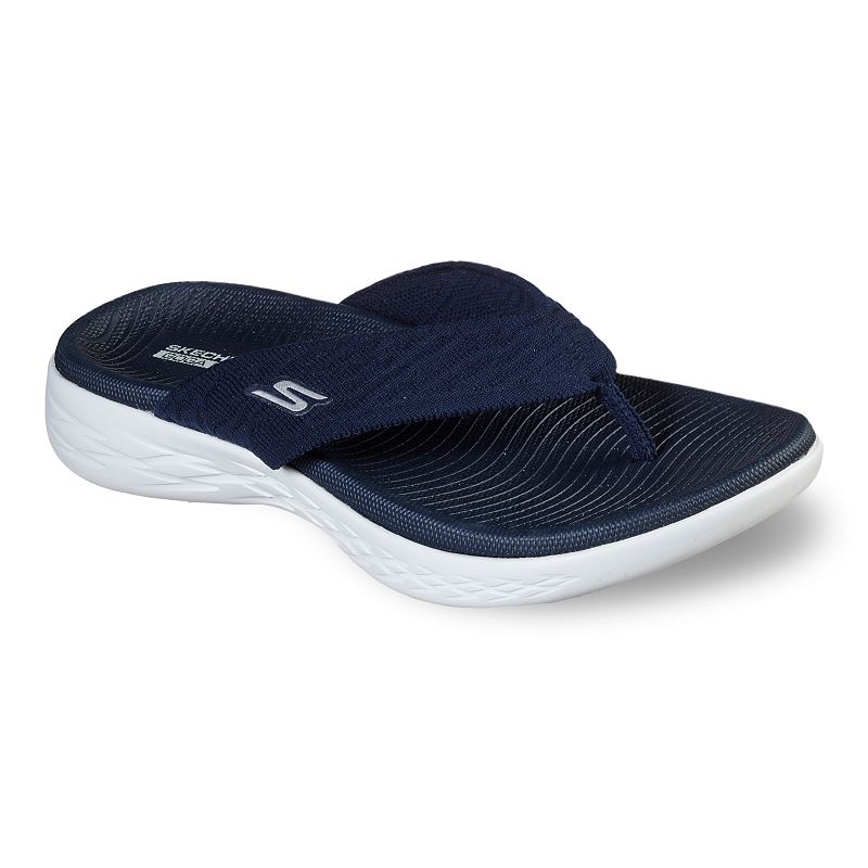 UPC 194428170909 product image for Skechers On the GO 600 Sunny Women's Thong Sandals, Size: 9, Blue | upcitemdb.com