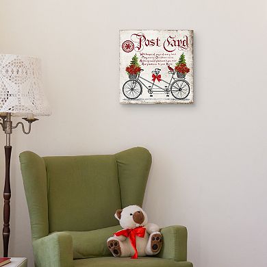 Master Piece Christmas Postcard Canvas Wall Art