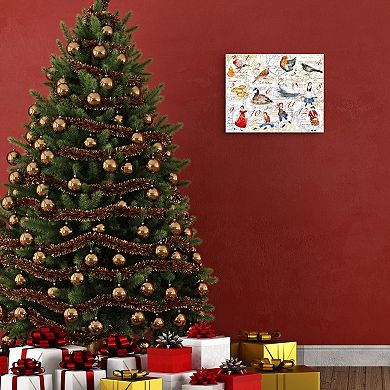Master Piece 12 Days of Christmas Canvas Wall Art