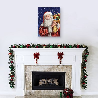 Master Piece Santa Bag Christmas Canvas Wall Art