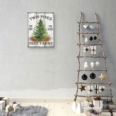 Master Piece Christmas Valley Twin Pines Canvas Wall Art