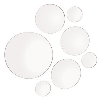 Elements Round Mirror Wall Decor 7 pc Set