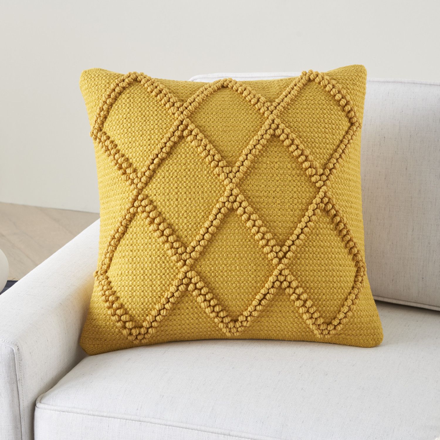 Mina Victory Life Styles Diamond Lattice Throw Pillow - Thumbnail 3