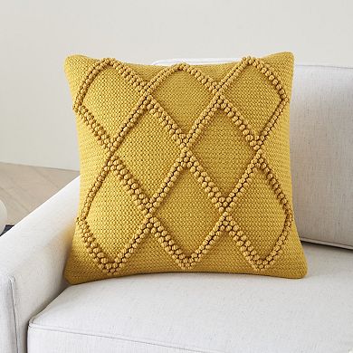 Mina Victory Life Styles Diamond Lattice Throw Pillow