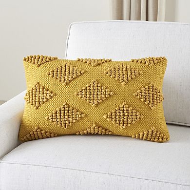 Mina Victory Life Styles Woven Diamonds Throw Pillow