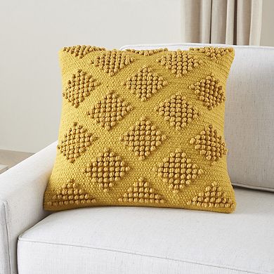 Mina Victory Life Styles Woven Diamonds Throw Pillow