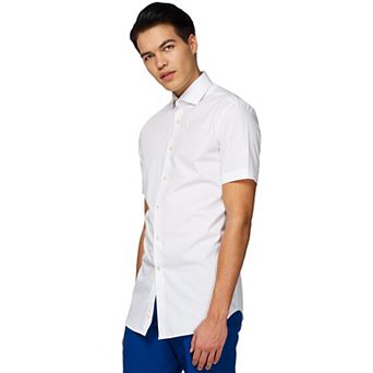 Men's OppoSuits White Knight Solid Button-Down Shirt