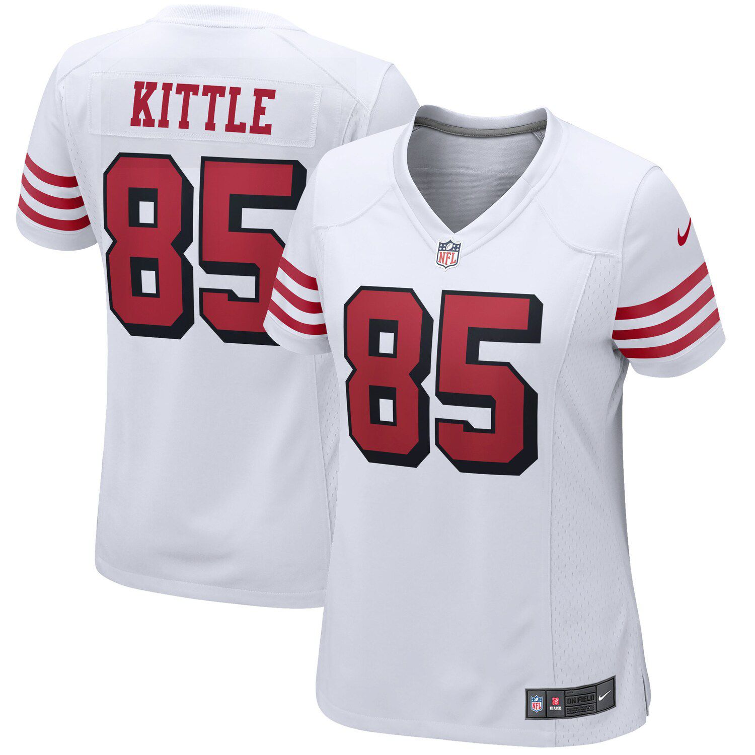 george kittle white color rush jersey