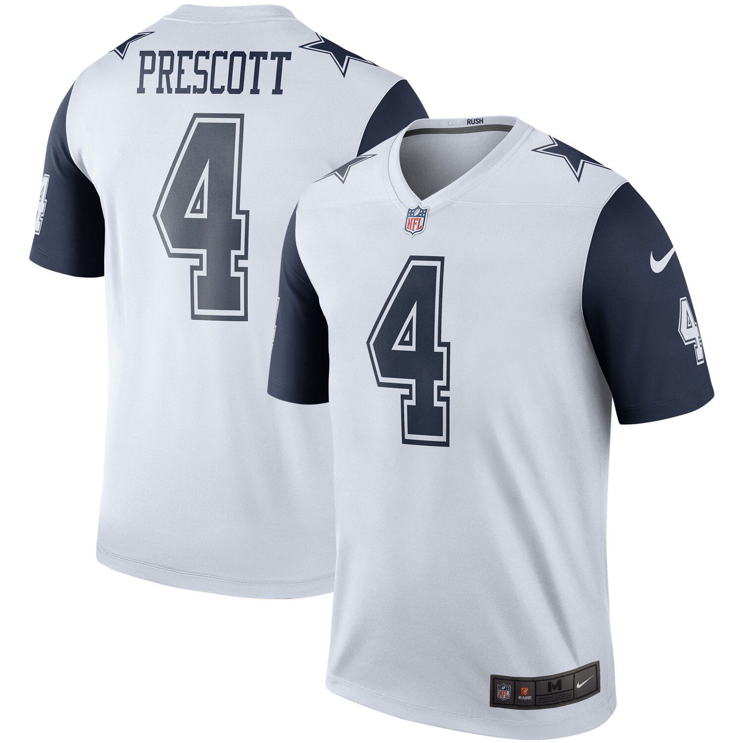Nike Dallas Cowboys No4 Dak Prescott White Women's Stitched NFL Elite Drift Fashion Jersey