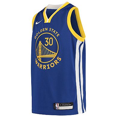 Youth Nike Stephen Curry Royal Golden State Warriors Team Swingman ...