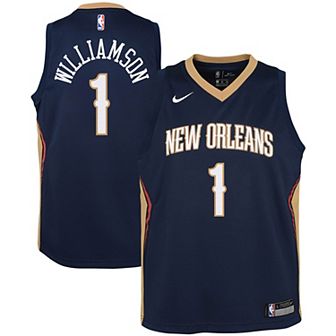 Youth Nike Zion Williamson Navy New Orleans Pelicans Swingman Jersey - Icon Edition