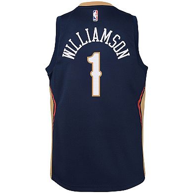 Youth Nike Zion Williamson Navy New Orleans Pelicans Swingman Jersey - Icon Edition