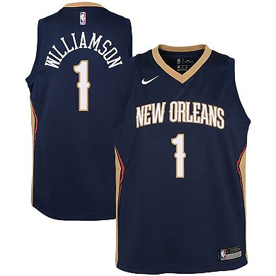 Youth Nike Zion Williamson Navy New Orleans Pelicans Swingman Jersey - Icon Edition