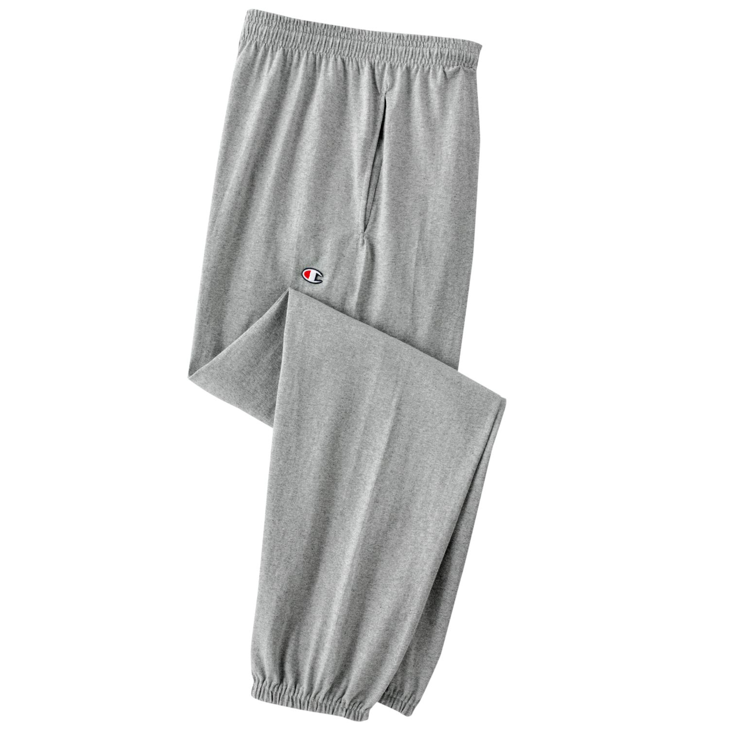 champion men's closed bottom light weight jersey sweatpant