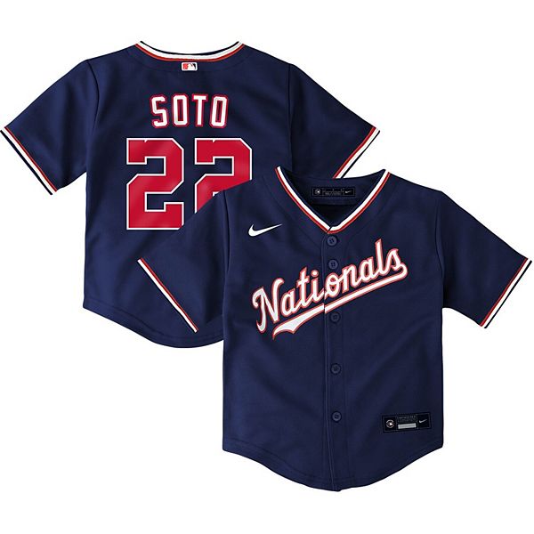 Men's Nike Juan Soto Navy Washington Nationals Alternate Replica