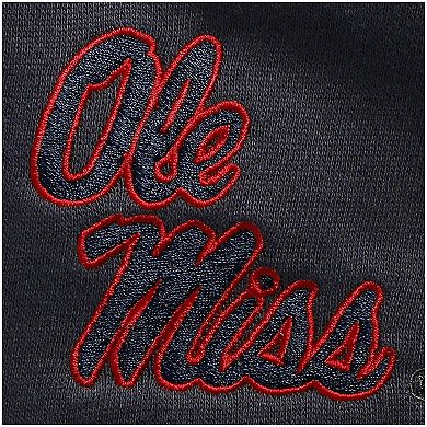 Men's Colosseum Charcoal Ole Miss Rebels Tortugas Logo Quarter-Zip Jacket