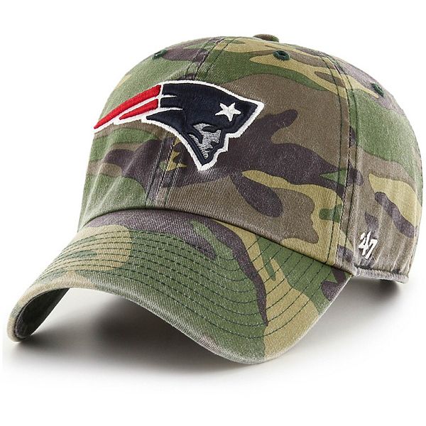 Men's New England Patriots Carhartt x '47 Mossy Oak Camo Bottomland Captain  Adjustable Hat