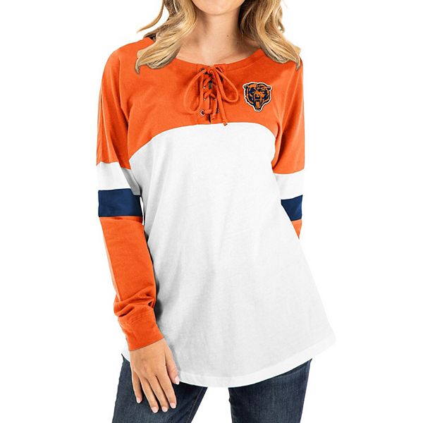 Women's New Era Orange/White Chicago Bears Athletic Historic