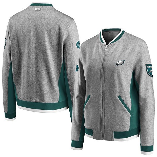 Women's WEAR By Erin Andrews White/Gray Philadelphia Eagles Knit