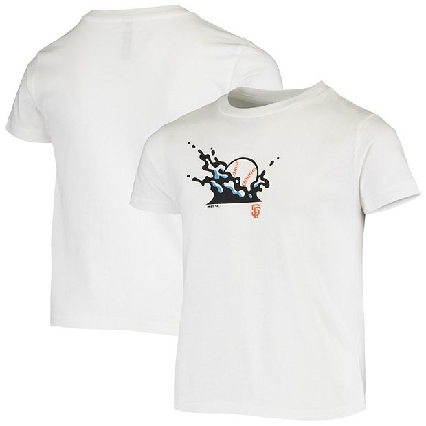 Youth White San Francisco Giants Splash Ball T-Shirt