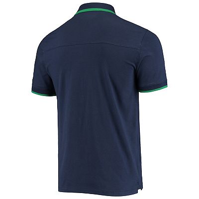 Men s Under Armour Navy Notre Dame Fighting Irish Game day Tri Blend Polo