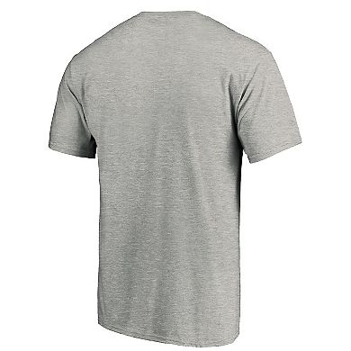 Men's Fanatics Branded Heather Gray Seattle Kraken Big & Tall Primary Logo T-Shirt
