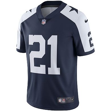 Men's Nike Ezekiel Elliott Navy Dallas Cowboys Alternate Vapor Limited ...