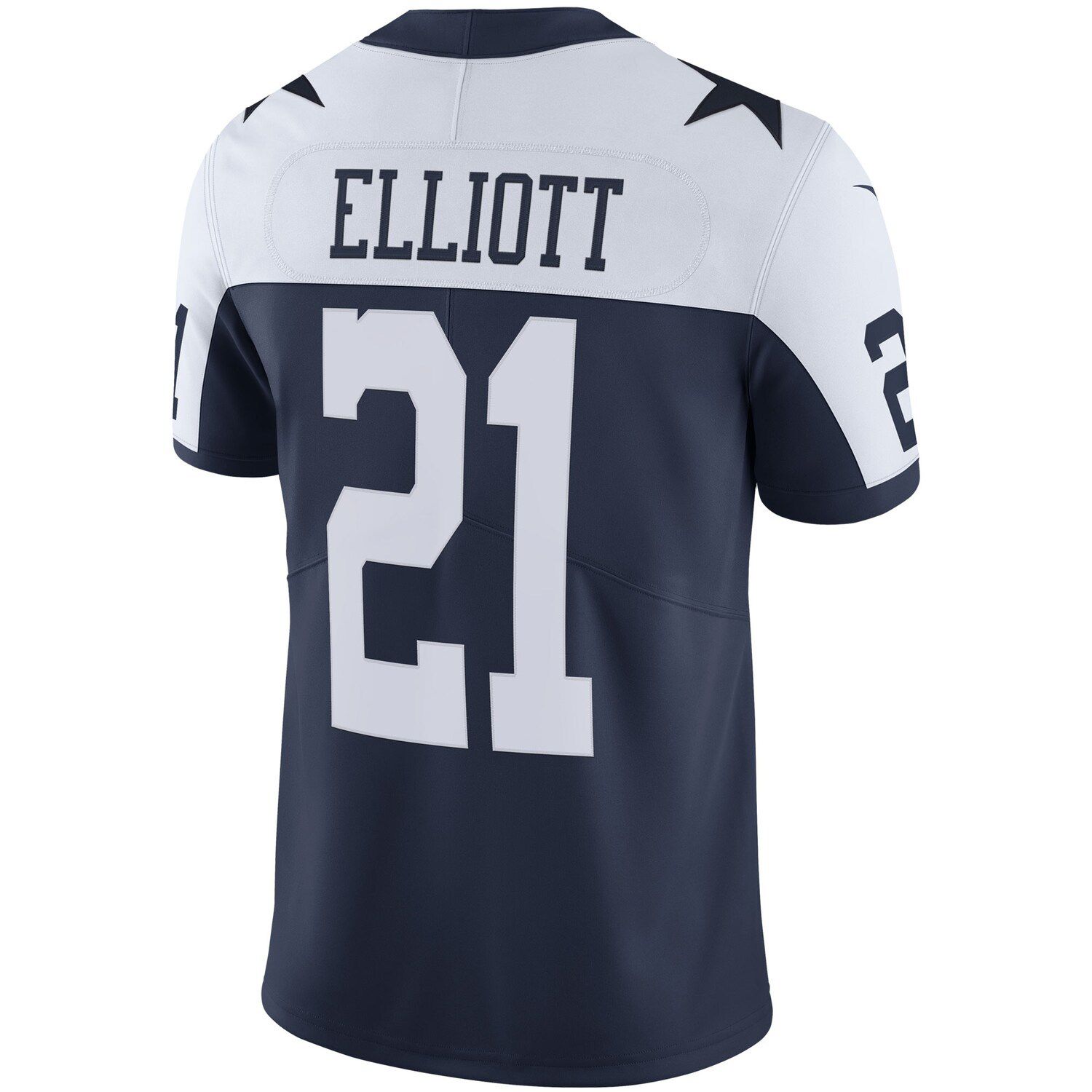 Men's Nike Ezekiel Elliott Navy Dallas Cowboys Alternate Vapor Limited ...