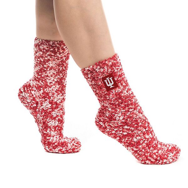 Women's ZooZatz Indiana Hoosiers Fuzzy Team Crew Socks